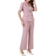 thumbnail image 4 of Conjunto de traje de oficina para mujeres INSPIRE CHIC con blazer de un botón y pantalones de traje S Rosa Polvoriento, 4 of 6