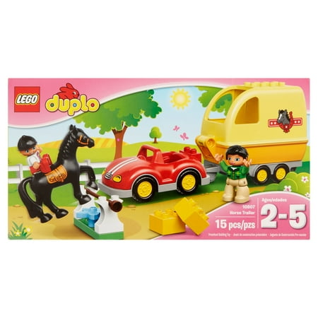 Lego Duplo Preschool Building Toy Horse Trailer 10807 Ages 2-5, 15 count