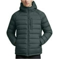 thumbnail image 2 of Meichang Puffer Jackets for Men Lightweight Long Sleeve Full Zip Hood Jacket Winter Coat Warm Casual Down Jacket with Pockets, 2 of 9