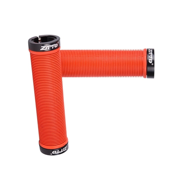 facefd ZTTO 2X Handlebar Grips Improved Handling Bike Handlebars Handy Intallation Direct Changing Fool-style Operation Grip Black Red