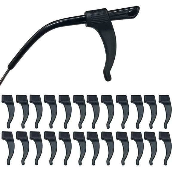 Eyeglass Ear Grip, Anti Slip Eyeglass Retainer, 12 Pairs Premium Silicone Ear Hook, Silicone Anti-slip Holder, Eyewear Retainer Hook, for Eyewear Sunglasses Spectacles Glasses,Sports Eyeglasses