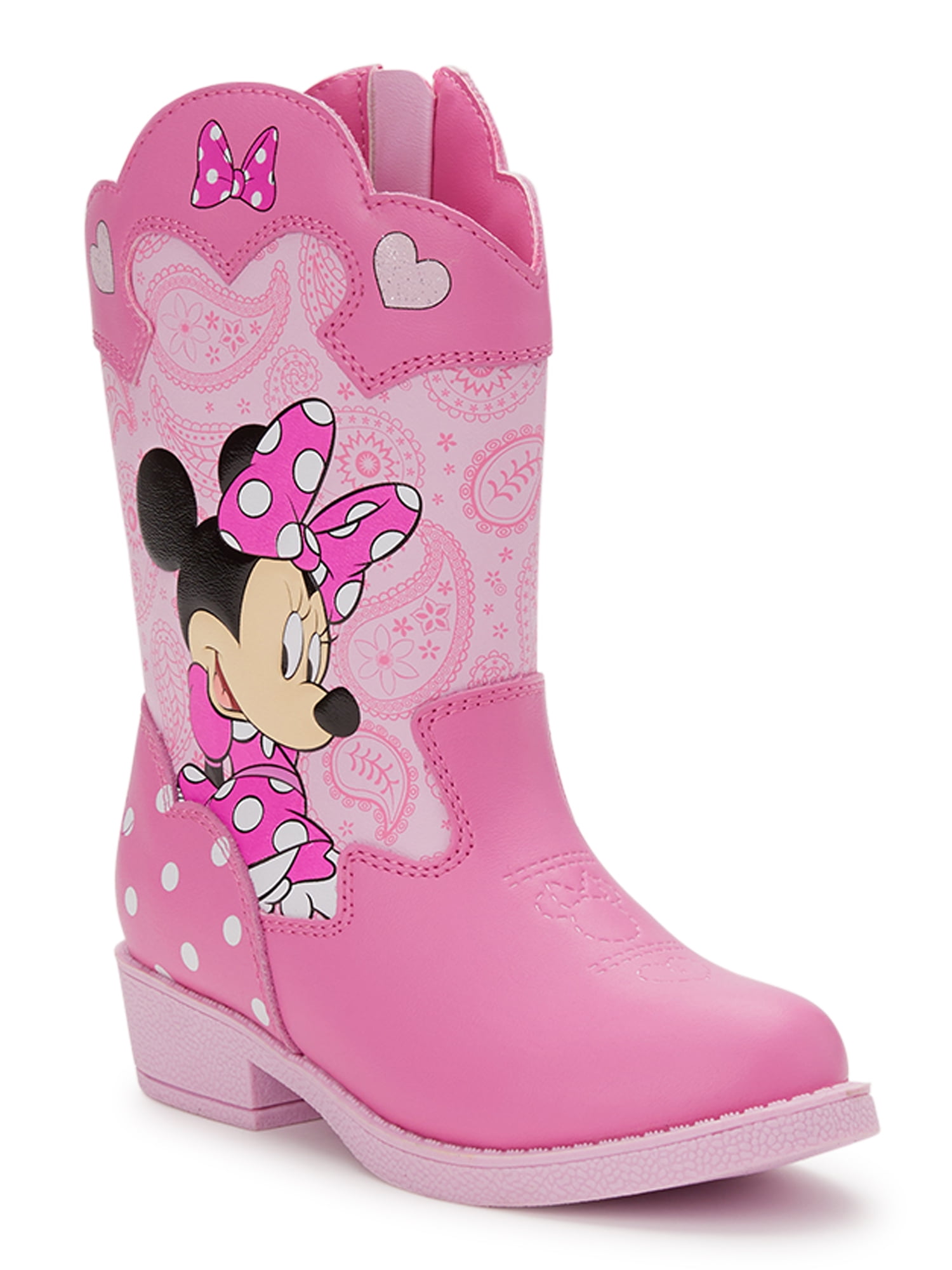 Disney Minnie Mouse Toddler Girls Cowgirl Boots, Sizes 712