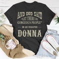 thumbnail image 5 of Personalized Birthday Gift Idea For Person Named Donna Unisex TShirt, 5 of 6
