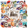 thumbnail image 3 of 35pcs Vintage Stickers World Travel Stickers City Stickers Architecture Stickers for Luggage Phone Suitcase, 3 of 9