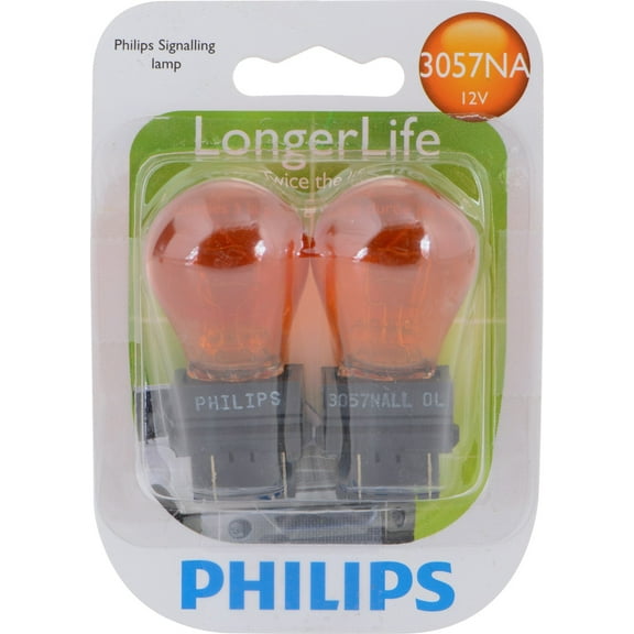 Philips Longerlife Miniature 3057Nall, Amber, Push Type, Always Change In Pairs!