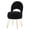 Black, variant on Casa Pura Furniture Modern Teddy Velvet Storage Ottoman with Folding Back, Round, White