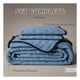 thumbnail image 3 of Edredón Ligero Real Textil + 2 Fundas de Almohada, Juego de Colcha Queen Size, Color Azul Medio, 3 of 9