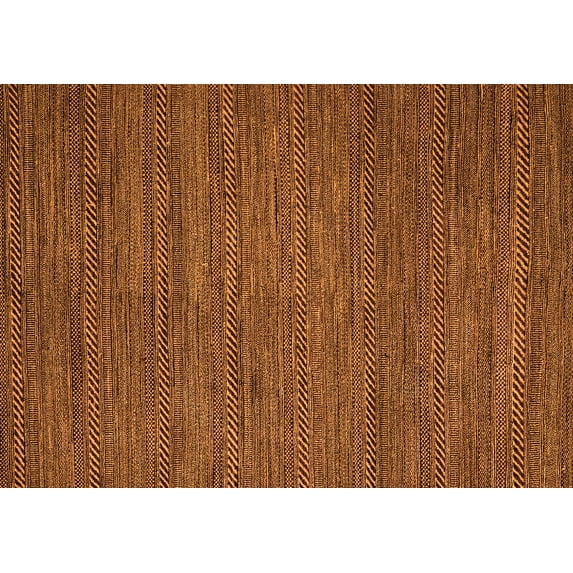 Ahgly Company Indoor Rectangle Abstract Orange Modern Area Rugs, 2' x 4'