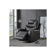 thumbnail image 5 of HomeStock Antique Appeal Recliner (Motion) in PU Leather Upholstery, Comfortable Recliner for Living Rooms-Color:Magnetite Grey, 5 of 5