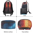 thumbnail image 6 of Aplkyhs Fire Rugby School Backpack for Students 6-18 Ergonomic Padded Shoulder Straps Large Capacity Bookbag for Elementary Middle High School Boys Girls Daily Use, 6 of 7