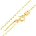 thumbnail image 2 of 10 pc 925 Sterling Silver Cable Chain Necklaces with 925 Stamp Real 18K golden Plated 17.13 inch(43.5cm), 2 of 2