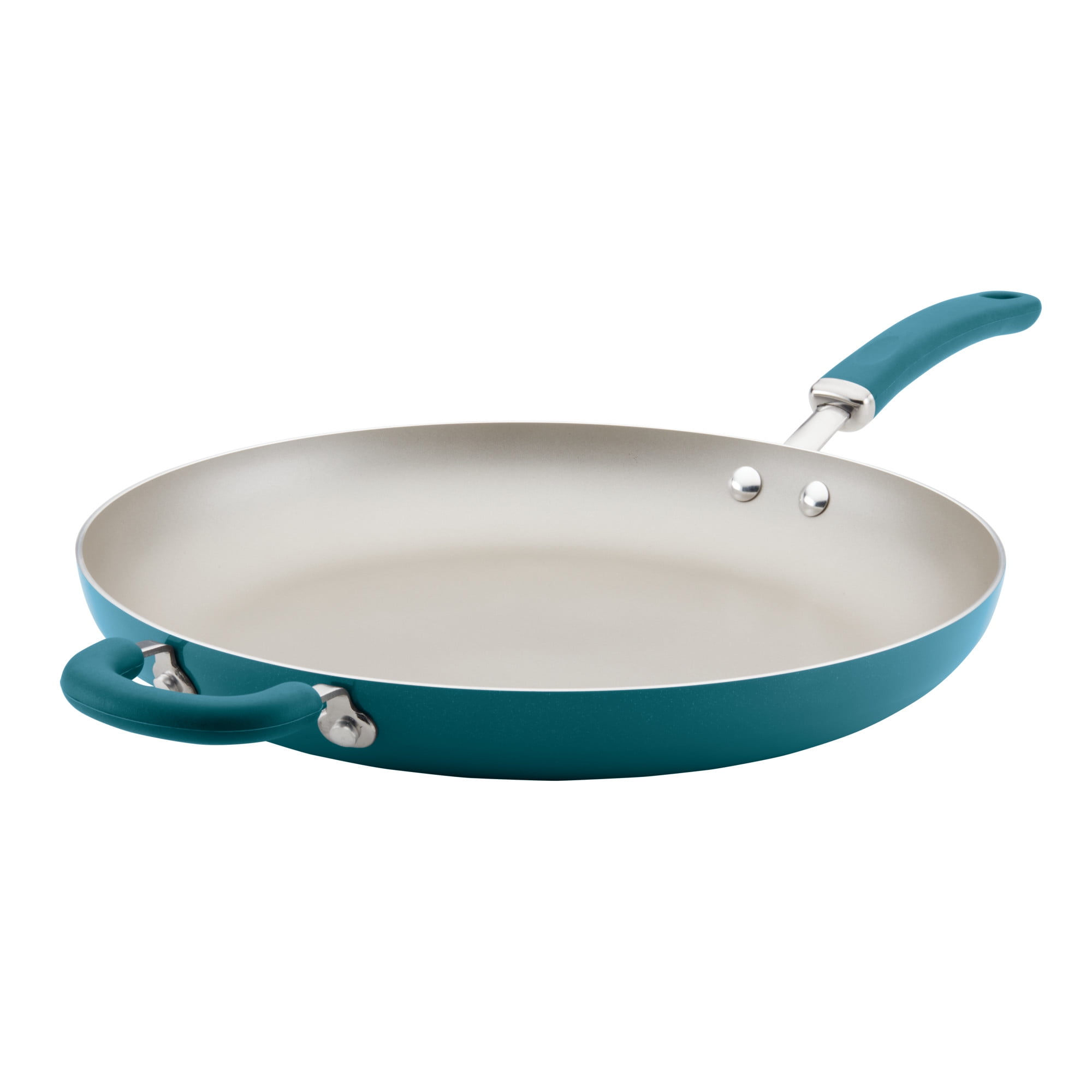 87386 Rachael Ray Hard-Anodized Cookware 8.5-Inch Skillet with Orange Handle 