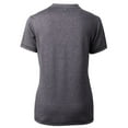 thumbnail image 3 of Women's Cutter & Buck  Heather Charcoal Dayton Dragons Forge DryTec Heathered Stretch Blade Top, 3 of 3