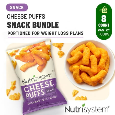 Nutrisystem Cheese Puffs For Weight Loss Support, 8 Count