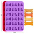 thumbnail image 3 of Paquete de 4 bandejas de moldes de hielo de silicona con forma de pata y hueso de cachorro, fabricante de utensilios para hornear reutilizables para hornear dulces de Chocolate, horno, 3 of 5
