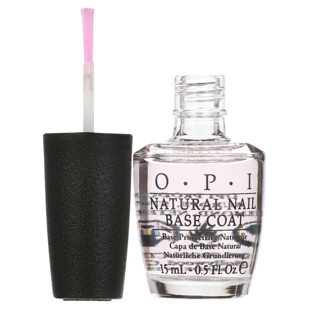 OPI Nail Lacquer, Natural Nail Base Coat, Clear Nail Polish, 0.5 fl oz