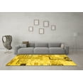 thumbnail image 3 of Ahgly Company Machine Washable Indoor Round Southwestern Yellow Country Area Rugs, 3' Round, 3 of 4
