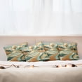 thumbnail image 7 of Ambesonne Mid Century Modern Boho Throw Pillow Cover 4 Pack, Landscape, 20", Amber Teal Burnt Orange, 7 of 7
