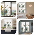 thumbnail image 7 of Blue Flowers Window Privacy Film Butterfly Watercolor Floral Pastoral Style Decorative Glass Window Film UV Blocking Static Cling Non-Adhesive Sticker Covering for Home Door 35.4x78.7 inches, 7 of 7
