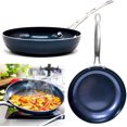 thumbnail image 3 of 1 Blue Sapphire Ceramic Coated Non Stick Frying Pan 8'' Frypan Eco Friendly Cook, 3 of 4