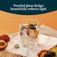 thumbnail image 2 of Libbey Paneled Double Old Fashioned Glasses, 11.2 Oz Fine Ribbed Line Whiskey Drinking Glasses, Dishwasher Safe Rocks Glass Set for Spirits, Cocktails, 2 of 6