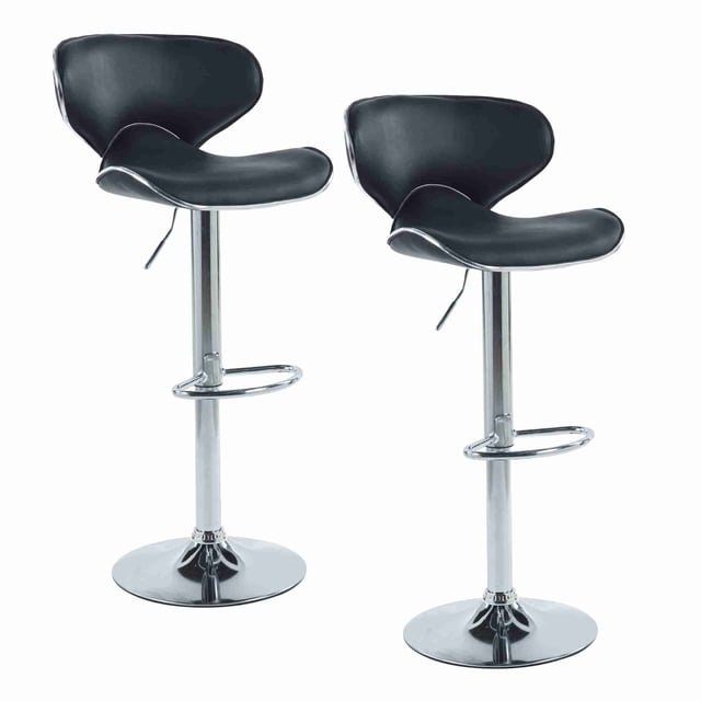 Set 2 Sillas Altas Elly Brunch Negro