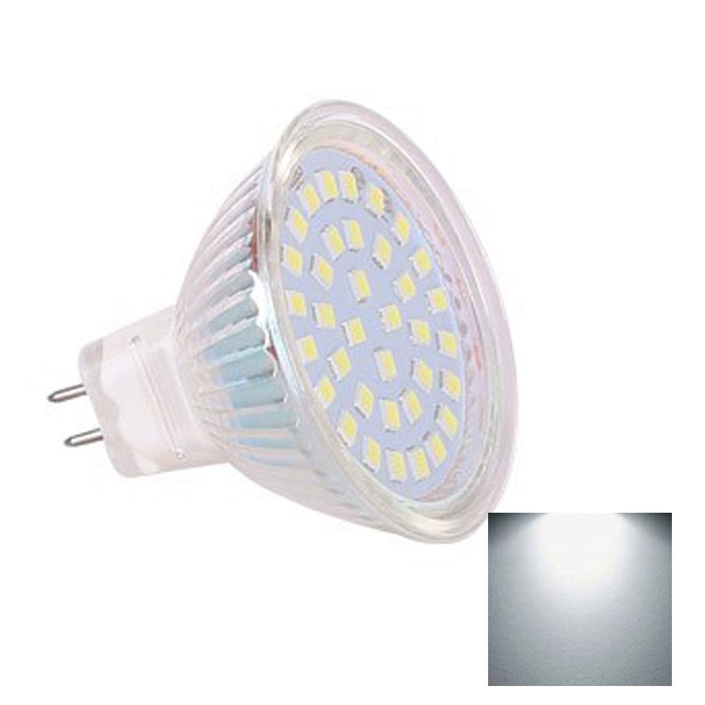 Ampoules LED MR16 12V GU5.3 - Puissance 3W, 5W Ou 7W - Blanc Chaud, Verre Transparent - Neuf