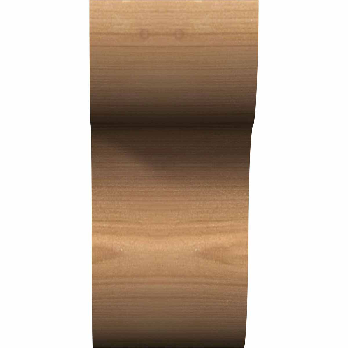3 1/2"W x 8"H x 18"L Carmel Smooth Rafter Tail, Western Red Cedar