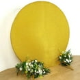 thumbnail image 4 of BalsaCircle 7.5 feet Gold Metallic Glittered Spandex Round Backdrop Stand Cover Wedding Party Decorations, 4 of 7