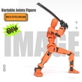 thumbnail image 2 of Figura de Acción Articulada T13, Robot Articulado de 13 Articulaciones para Animación Stop Motion - Kit de Modelo de Ensamblaje DIY con Armas, Manos Intercambiables, Soporte para Figuras, Decoración, 2 of 8