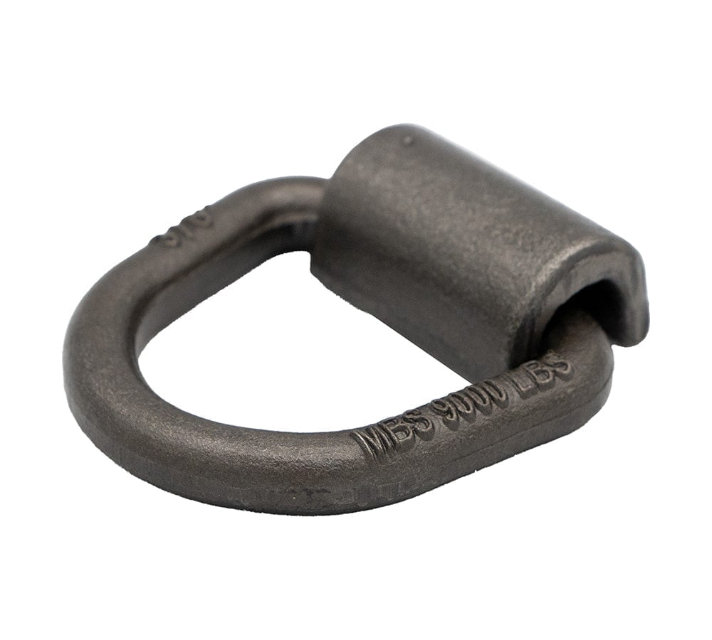 (20 Pack) 3/8" Heavy Duty Weld On D Ring - 9,000 LBS Breaking Strength Tie Down Anchor for Truck Bed - Forged D Rings for Trailer