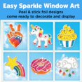 Rainbow Sprinkles Easy Sparkle Window Arts Kit Paint and Decorate