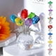 thumbnail image 1 of Adorno De Rosa De Cristal 1 piezas ramo de rosas de cristal de 4,33x3,35" Adorno decorativo de cristal transparente para decoración del hogar y regalos JASKFLY, 1 of 9