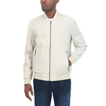 Nautica Men’s Lightweight Bomber Jacket (Beige,Small)