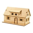 thumbnail image 3 of Miniature House 3D Model Architecture Wooden Material Desktop Decorative Diorama for Adults Kids Hobby, 3 of 9