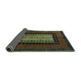 thumbnail image 2 of Ahgly Company Indoor Rectangle Oriental Turquoise Blue Modern Area Rugs, 3' x 5', 2 of 4