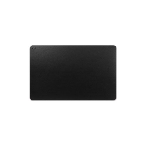 Nekmit Leather Desk Blotter Pad 17 x 12 Inches, Flat, Non-Slip, Waterproof, Black