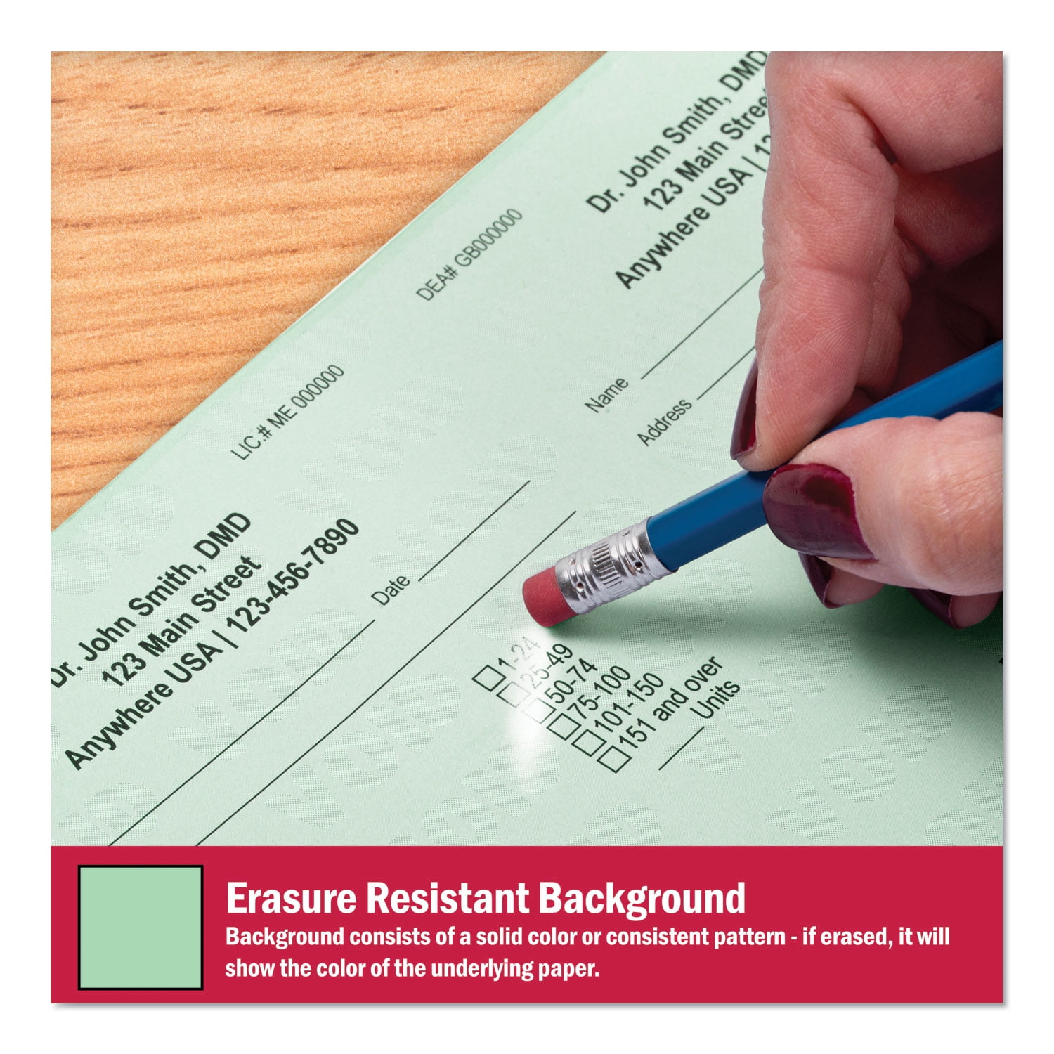 DocuGard Advanced Green Medical Security Paper, 7 Features, 8.5 x 11 Inches,&nbsp;24 lb, 500 Sheets (04542)