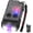 Black, variant on V20 LED Small EDC Flashlight with Clip,180? Swivels,Super Bright USB C Rechargeable Mini Pocket Flash Light with Red COB Light-14 Mode,IP67,,110DB Buzzer(White)