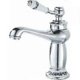 thumbnail image 1 of Bathroom faucet, chrome single handle bathroom mixer tap for bathroom sink or vanity, adjustable hot and cold basin mixer tap, 1 of 5