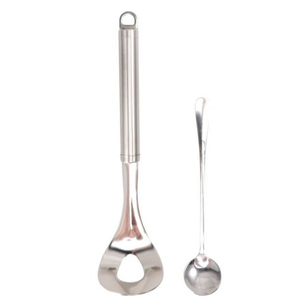 

Homemaxs 2pcs Stainless Steel Meat Baller Spoon Kit Press Meatball Making Scoop Long Handle Spoon Scoop Kitchen Gadget (Pipe Handle)