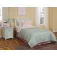 thumbnail image 4 of Finley Wood Headboard with Curved Rail and Slatted Grill, Twin, White, 4 of 5