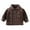 Brown, variant on Esaierr Kids Baby Boys Jacket 2-6Y Toddler Leather Jacket Coat Kid Leather Jacket Fashion Lapel Autumn Winter Outerwear