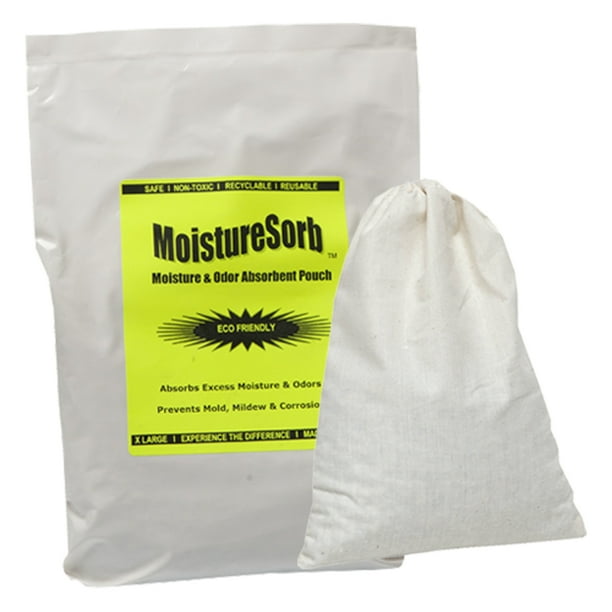 MOISTURESORB Reusable Moisture Remover Desiccant Pouch Protects 300 Sq