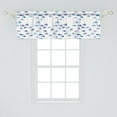 thumbnail image 2 of Ambesonne Animal Window Valance, Watercolor Fishes, 54" X 18", Pale Blue Mauve Blue, 2 of 3