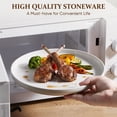 thumbnail image 3 of Vesteel Dinnerware Sets for 2, 8-Piece Stoneware Plates and Bowls Set, Dishes Set for Home Restaurant, Microwave and Dishwasher Safe, Speckled White, 3 of 10