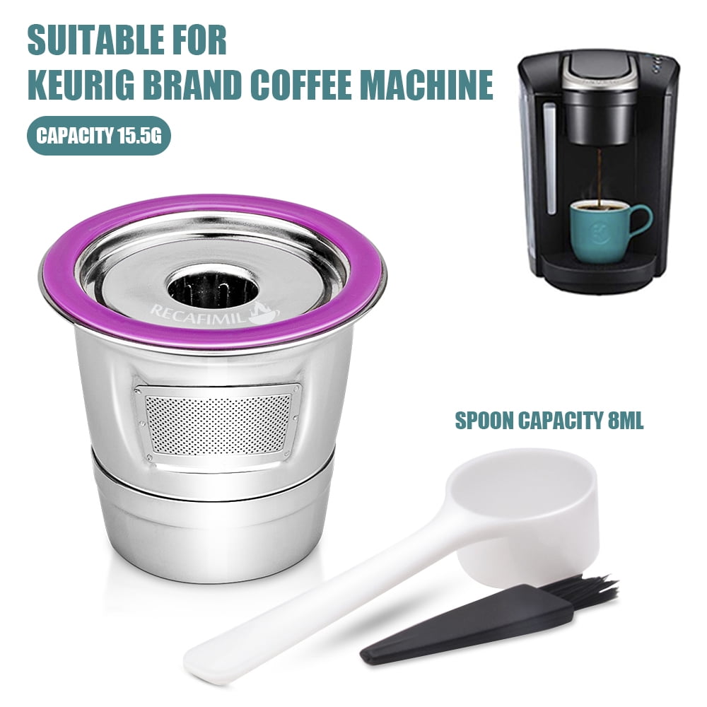 OurLeeme Reusable Coffee Capsule Coffee Filter Replacement Detachable Capsules Pod for Keurig Machine