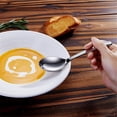 thumbnail image 4 of 7.3 Inches Soup Spoons With Hook Handle, Set Of 4, Perfect For Ramen, Pho, , Dumplings, Noodles, Di, 4 of 5
