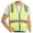 Yellow, variant on Toptie High Visibility Mesh 3.5" Reflective Surveyor Safety Vest Heavy Duty Mesh With Reflective Trim, Meets ANSI/ISEA Standards-Yellow-M
