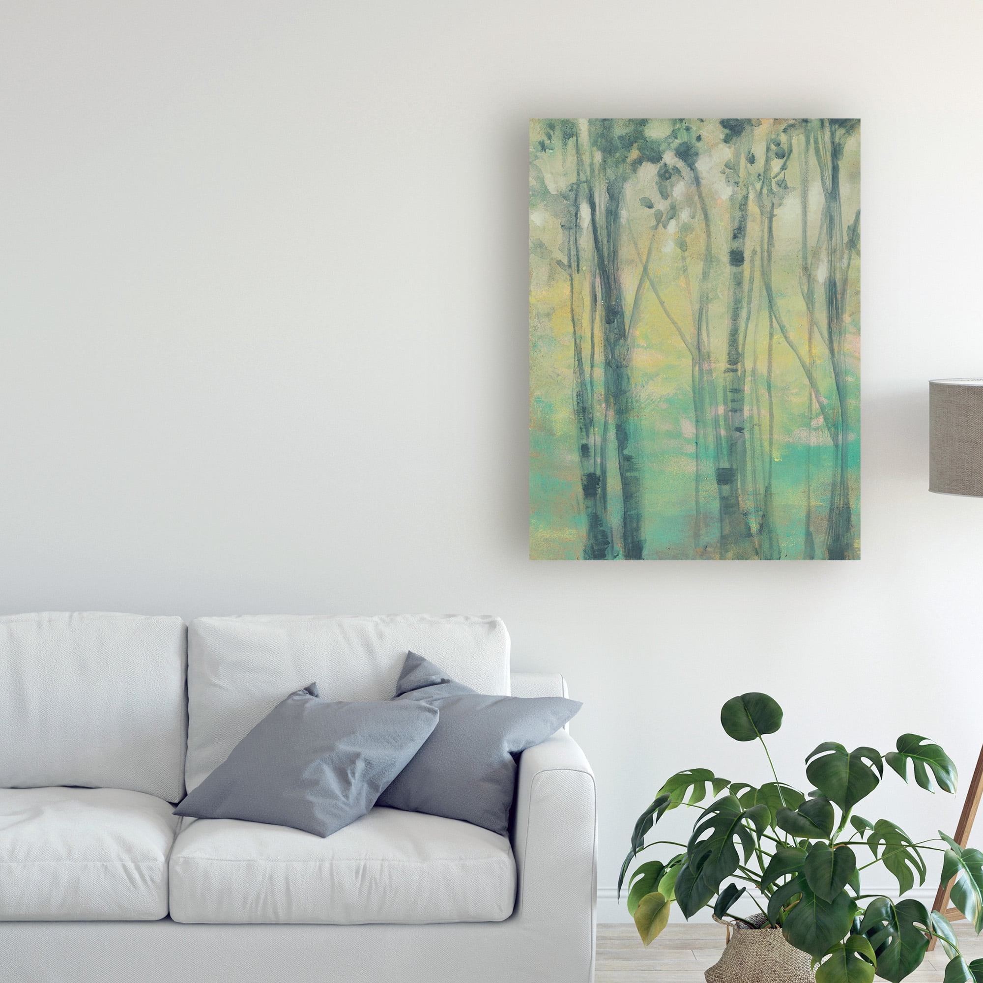 Trademark Fine Art 'The Light in the Trees I' Canvas Art by Jennifer Goldberger
